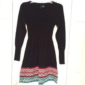 Black slim fit dress